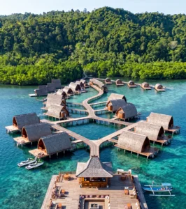 Andreas Resort & Teras Pahawang dengan vila terapung di atas laut jernih Pulau Pahawang, Lampung