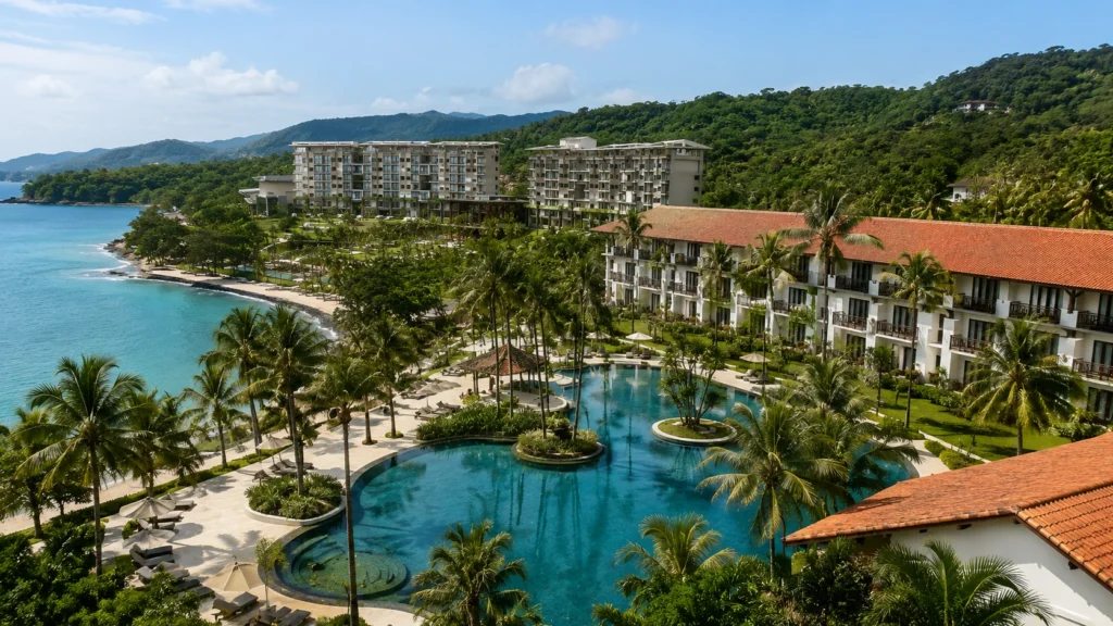 Resort dan hotel bintang di Lampung dengan kolam renang, pemandangan pantai, dan fasilitas premium.