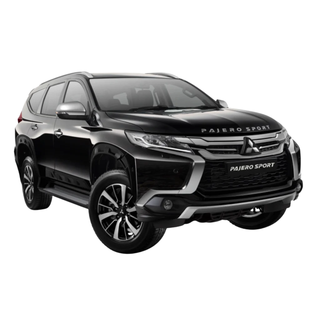 Mitsubishi Pajero Sport warna hitam untuk layanan wisata premium dan perjalanan eksekutif di Lampung