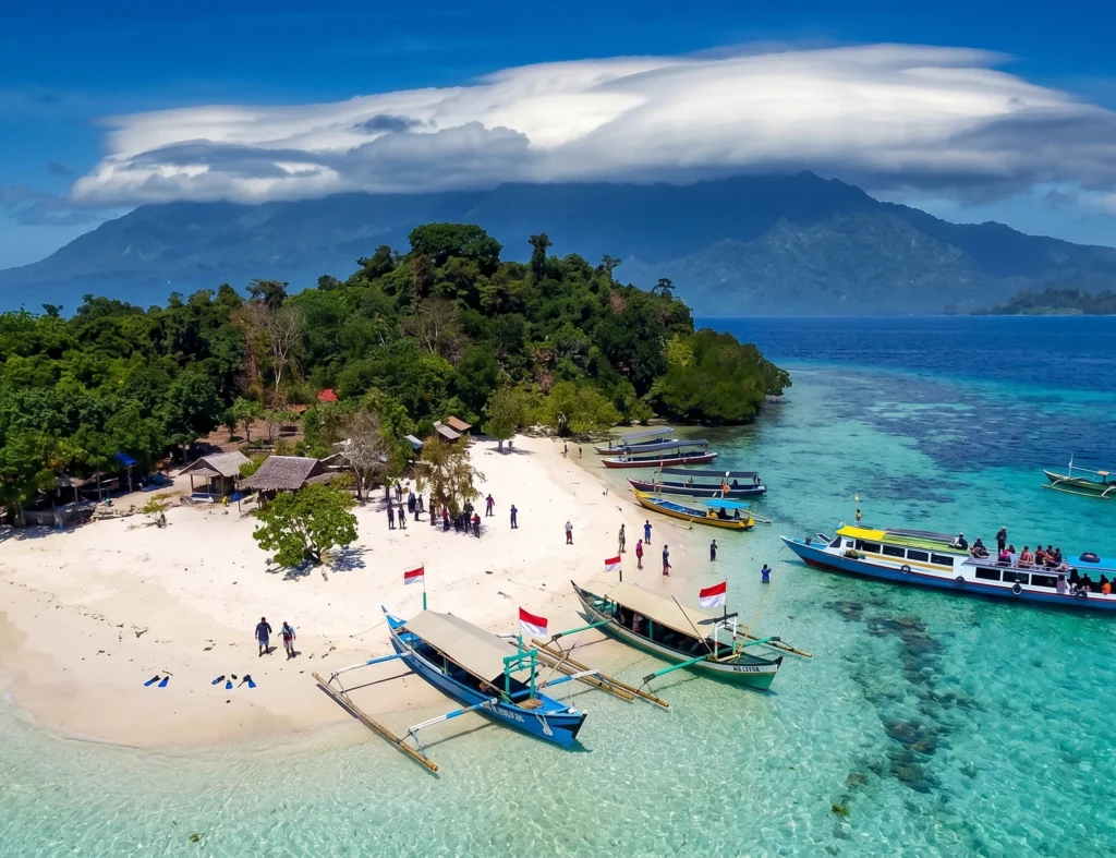 Keindahan Pulau Pahawang Lampung dengan air laut jernih dan spot snorkeling terbaik