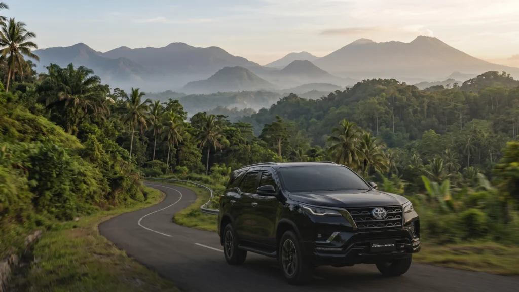Toyota Fortuner untuk layanan sewa kendaraan dan wisata perjalanan di Lampung.